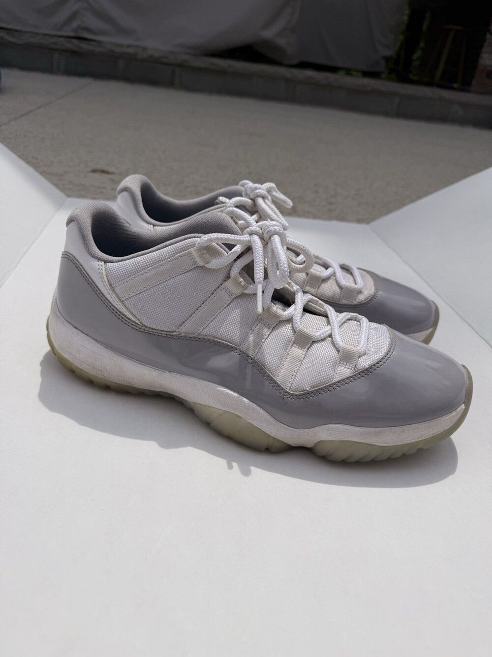 Nike Air Jordan 11 Men's Retro Low Top Grey/White Mens 11.5